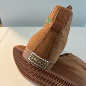 BANGS Brown High-Top Sneakers